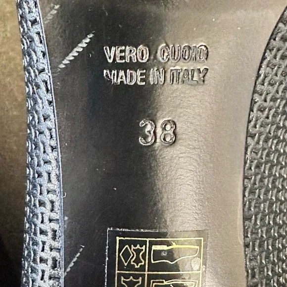 Giovanni Giusti Monita Italian 🇮🇹 Leather Heels Size 7.5 - Picture 11 of 16